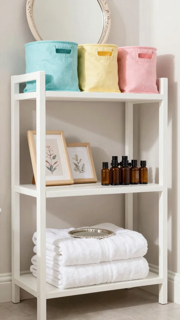 11 3-Tier Bathroom Shelf Decor Ideas for Vertical Space-Smart Storage - 2. Open Shelving for Easy Access 1