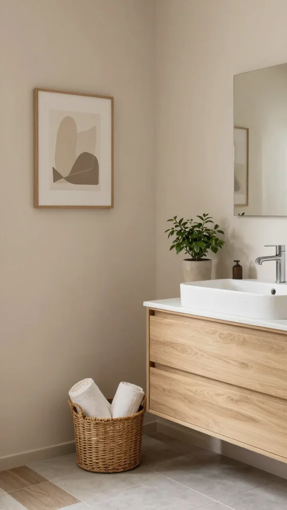 12 Aesthetic Bathroom Decor Ideas for a Styled Mood-Board Space - 1. Embrace Neutral Tones 1