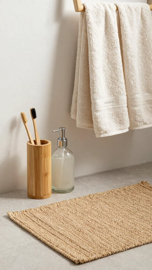 12 Apartment Bathroom Decor Ideas for a Renter-Friendly Refresh - 4. Eco-Friendly Bathroom Accessories 1