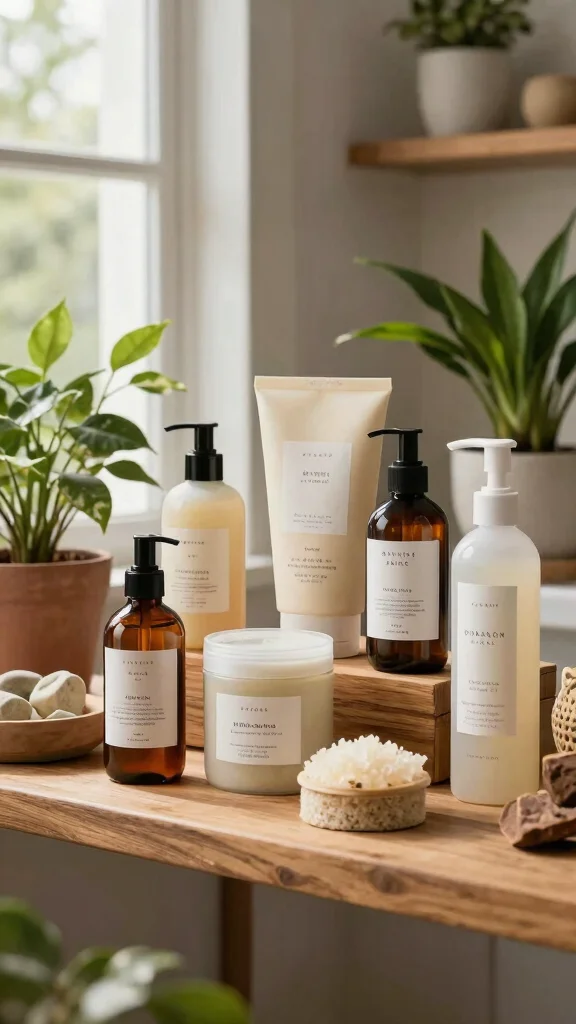 12 Bathroom Decor Accessory Ideas for Towels, Trays and More - 11. Organic Bath Products 1