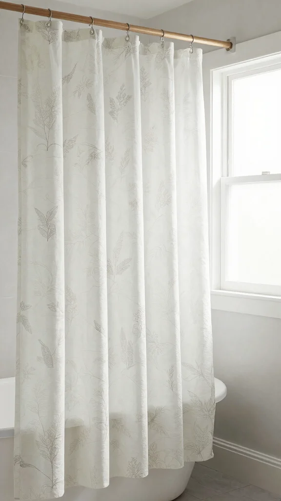 12 Bathroom Decor Accessory Ideas for Towels, Trays and More - 7. Biodegradable Shower Curtains 1