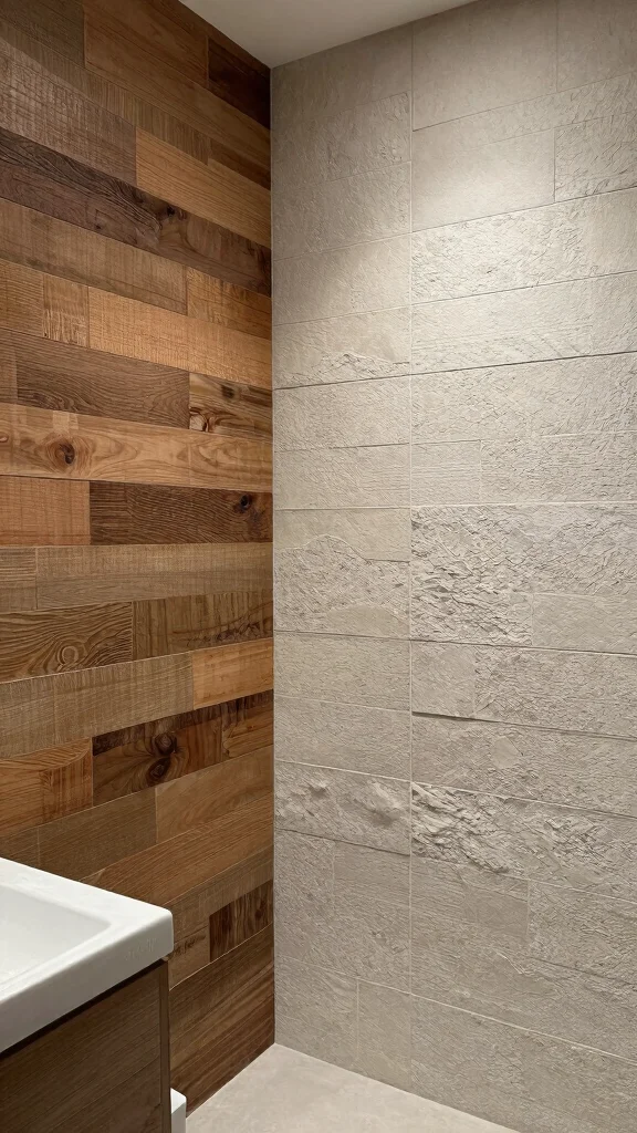 12 Bathroom Decor Trends for 2026 to Watch and Try - 8. Textured Walls 1