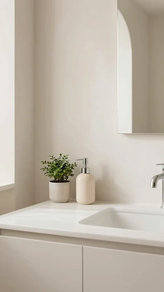 12 Bathroom Organization Decor Ideas for a Tidy Beautiful Space - 11. Minimalist Decor Touches 1