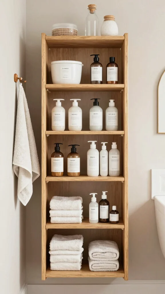 12 Bathroom Storage Decor Ideas That Are Both Functional and Stylish - 6. Smart Use of Vertical Space 1