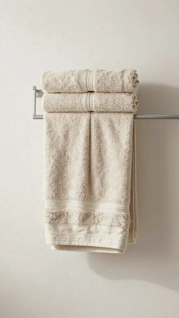 12 Bathroom Towel Decor Ideas for Display Folding and Hanging - 12. Minimalist Towel Organization 1