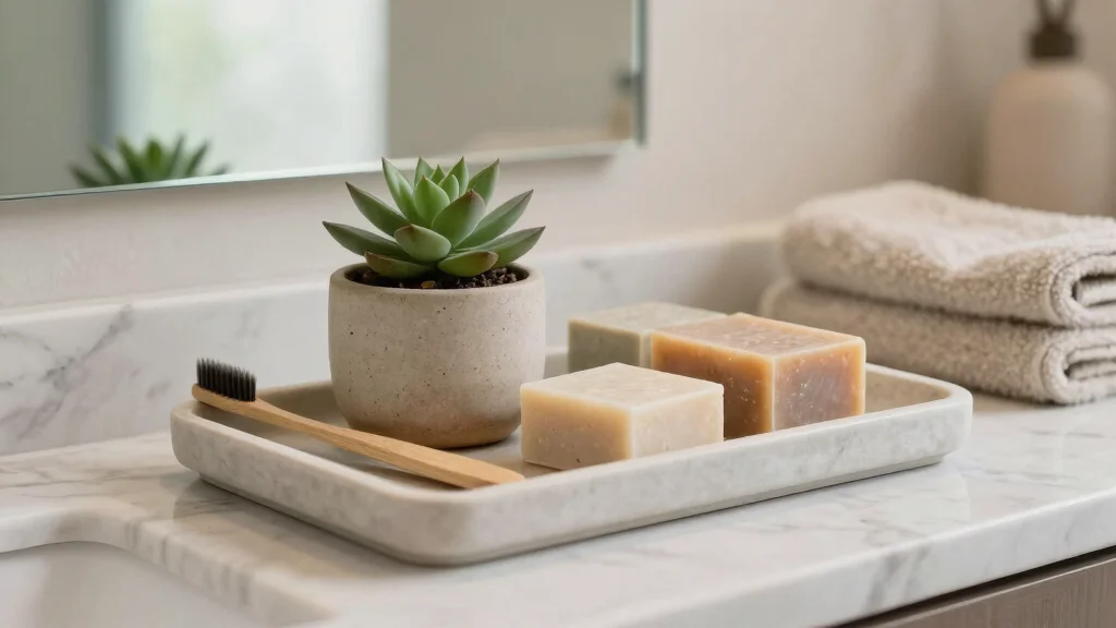 12 Bathroom Tray Decor Ideas for Countertops, Vanities, and Soaking Tubs