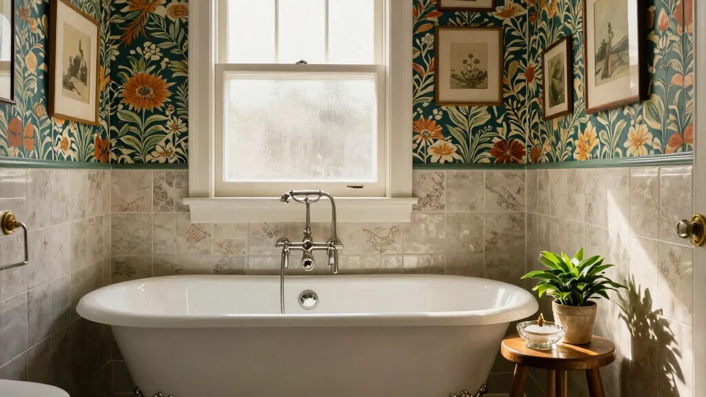 12 Bathroom Wallpaper Decor Ideas for a Dramatic Patterned Transform
