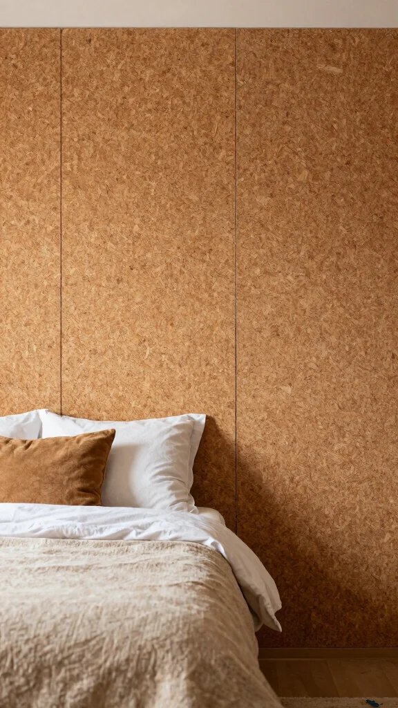 12 Bedroom Accent Wall Ideas for Color, Texture, and Drama - 9. Cork Wall Panels 1