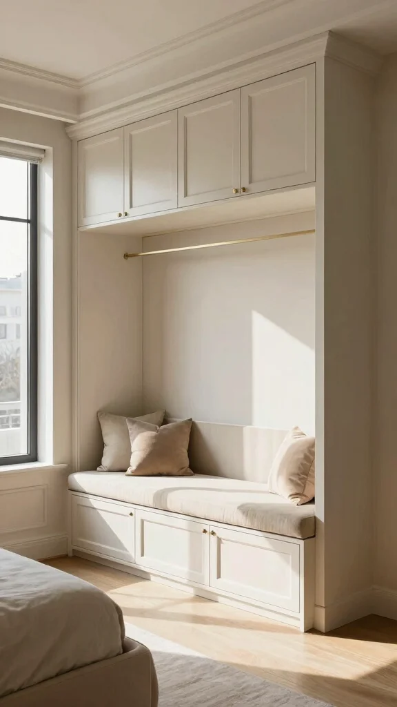 12 Bedroom Bench Ideas for the Foot of the Bed and Window Seats - 11. Built-In Benches 1
