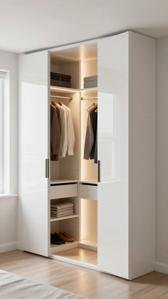 12 Bedroom Built-In Ideas for Wardrobes Shelves and Headboard Walls - 1. Custom Wardrobes: Tailored to Fit 1