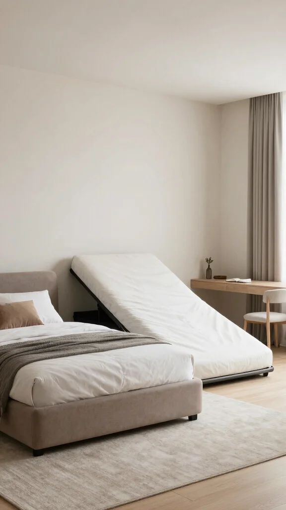 12 Bedroom Built-In Ideas for Wardrobes Shelves and Headboard Walls - 9. Multi-Functional Furniture: The Ultimate Space-Saver 1