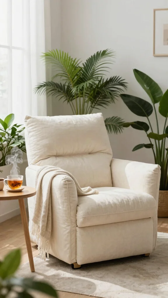 12 Bedroom Chair Ideas for a Reading Nook, Vanity, or Accent Seat - 3. Organic Cotton Lounge Chair 1