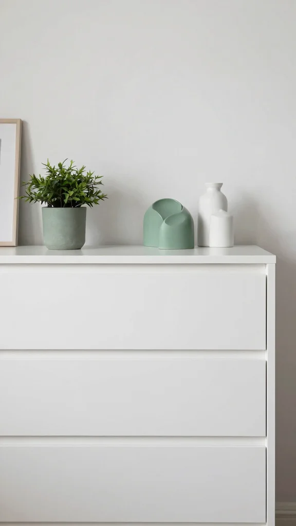 12 Bedroom Dresser Decor Ideas for a Styled Beautiful Top Surface - 11. Simple Color Palettes: Cohesive Aesthetics 1