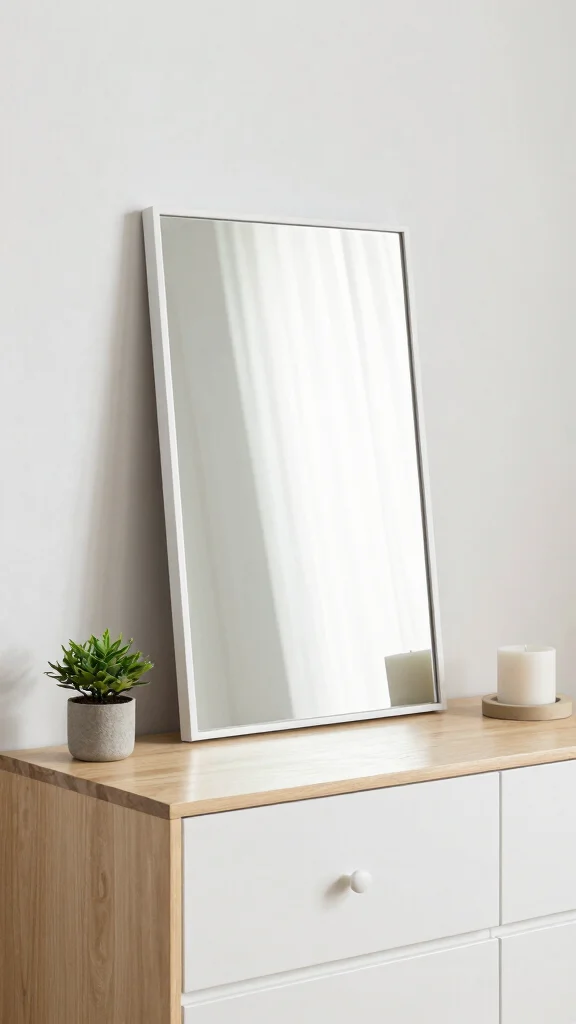 12 Bedroom Dresser Decor Ideas for a Styled Beautiful Top Surface - 3. Elegant Mirrors for Reflection 1