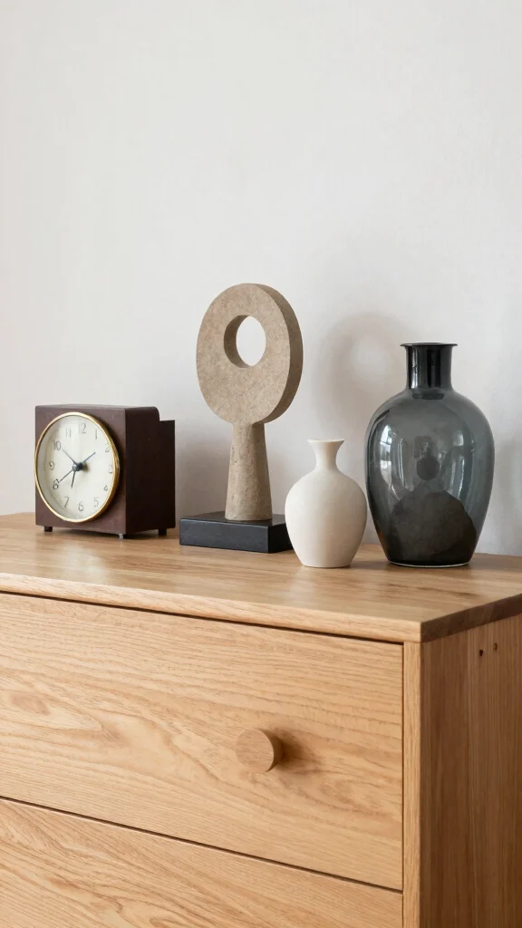 12 Bedroom Dresser Decor Ideas for a Styled Beautiful Top Surface - 9. Unique Finds: Thrift Store Treasures 1