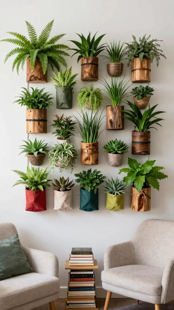 12 Bedroom Feature Wall Ideas for a Focal Point That Defines the Room - 2. Living Plant Walls 1