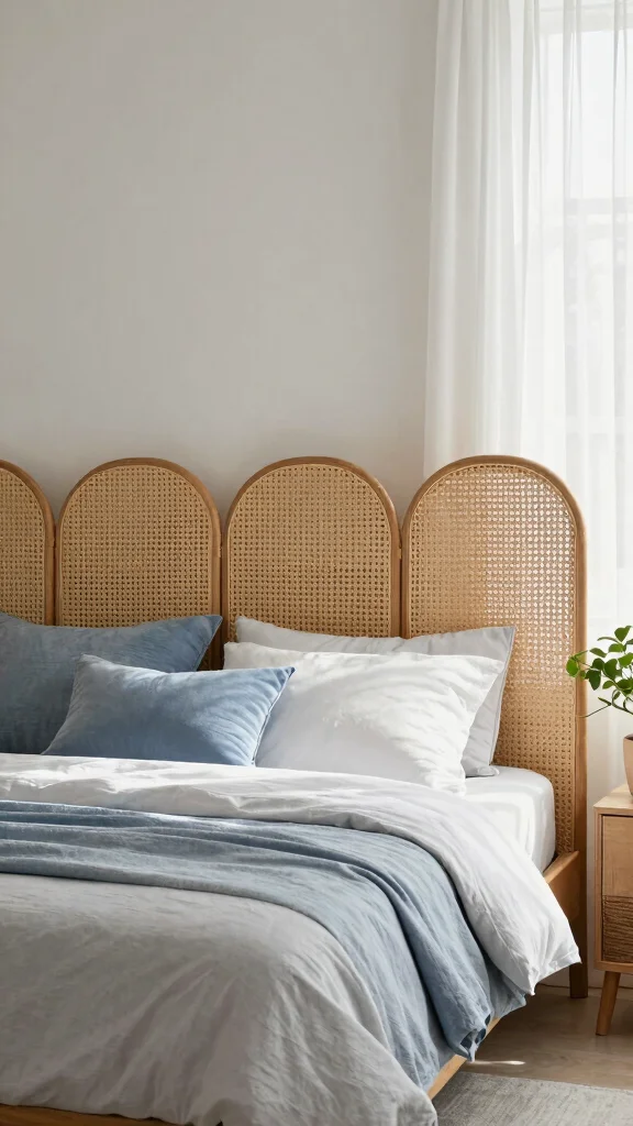 12 Bedroom Headboard Wall Concepts for a Styled Statement Focal Point - 5. Woven Wall Feature 1
