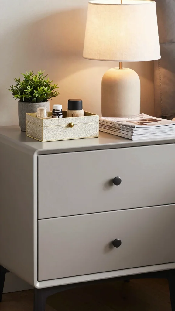 12 Bedroom Nightstand Decor Ideas for a Functional Styled Bedside - 3. Functional Storage Solutions 1