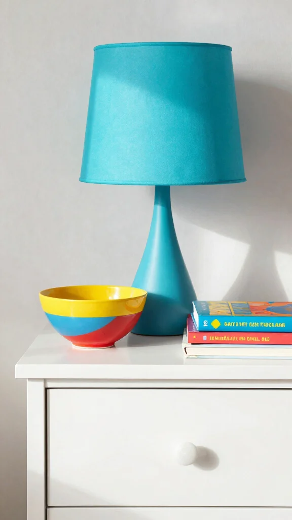 12 Bedroom Nightstand Decor Ideas for a Functional Styled Bedside - 9. Color Pops 1