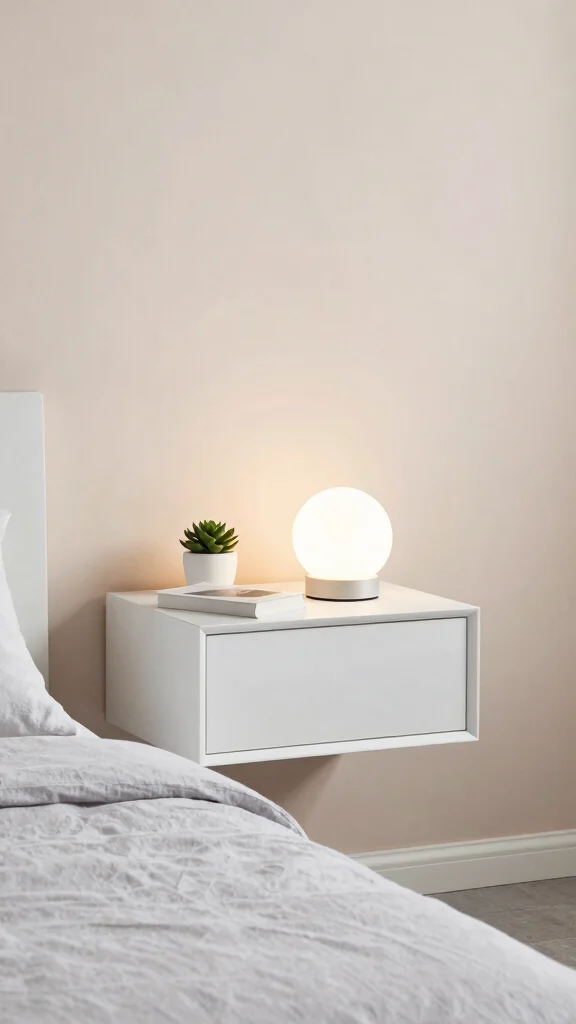 12 Bedroom Nightstand Ideas for Every Style and Space - 1. Minimalist Magic 1