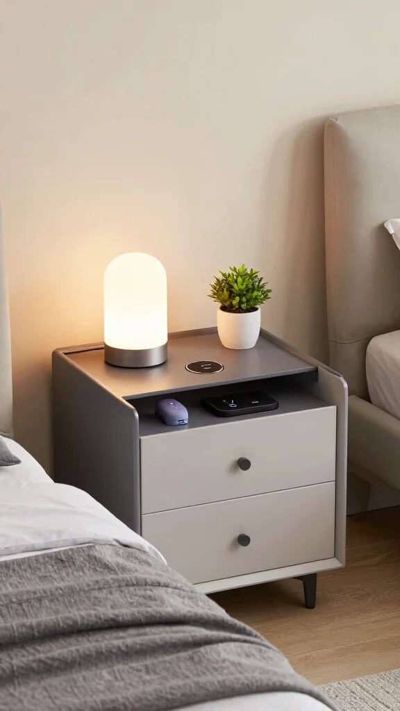 12 Bedroom Nightstand Ideas for Every Style and Space - 12. Tech-Friendly Nightstands 1