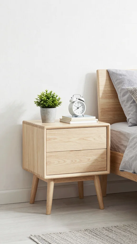 12 Bedroom Nightstand Ideas for Every Style and Space - 5. Scandinavian Simplicity 1