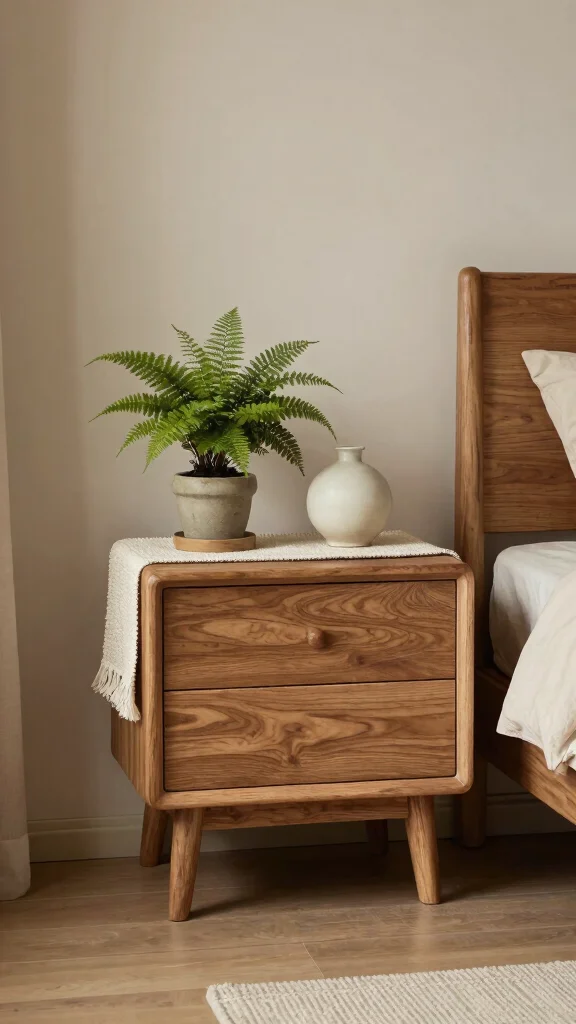 12 Bedroom Nightstand Ideas for Every Style and Space - 7. Earthy Touches 1