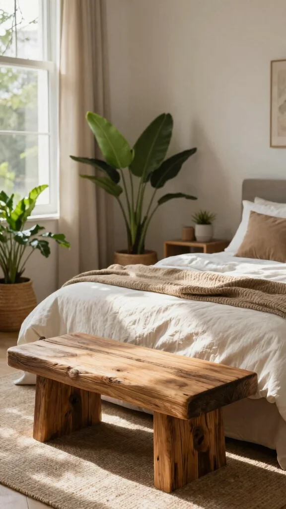 12 Bedroom Ottoman Ideas for the Foot of the Bed and Extra Seating - 7. Nature-Inspired Ottomans 1