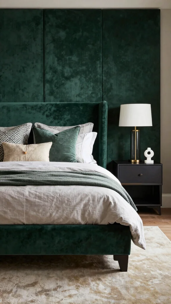 12 Bedroom Panelling Ideas for a Textured Architectural Wall Detail - 3. Fabric Panels for Soft Textures 1