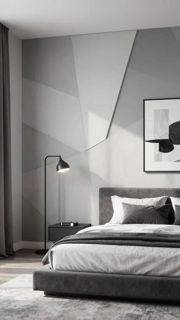 12 Bedroom Panelling Ideas for a Textured Architectural Wall Detail - 4. Geometric Panels for a Modern Edge 1