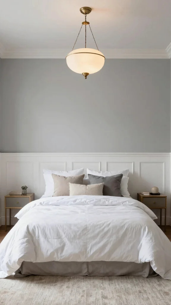 12 Bedroom Panelling Ideas for a Textured Architectural Wall Detail - 6. Wainscoting for Classic Elegance 1