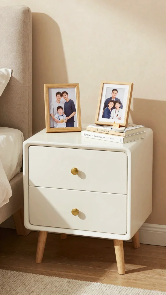 12 Bedroom Side Table Ideas for a Practical Beautiful Bedside - 12. Personal Touches 1