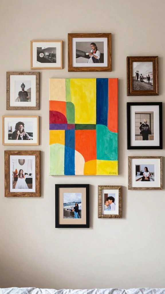 12 Budget Bedroom Makeover Ideas That Look Expensive Without the Price Tag - 3. DIY Wall Art: Make Your Walls Pop 1