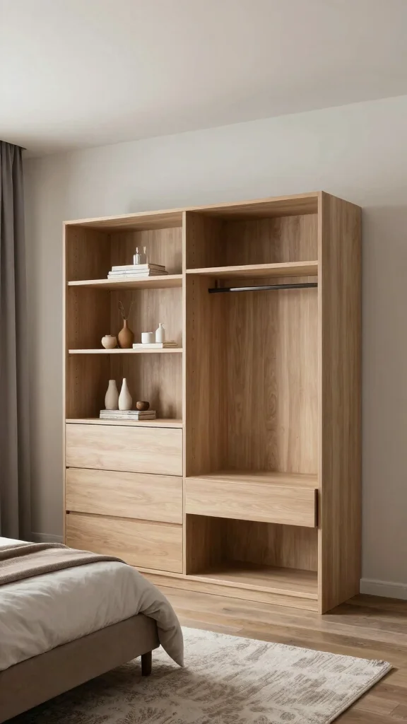 12 Built-In Bedroom Wardrobe Ideas for a Seamless Space-Smart Storage - 7. Customizable Wardrobe Modules 1