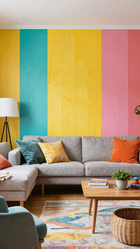 12 Half-Wall Paneling Concepts for the Living Room - 8. Painted MDF Panels 1
