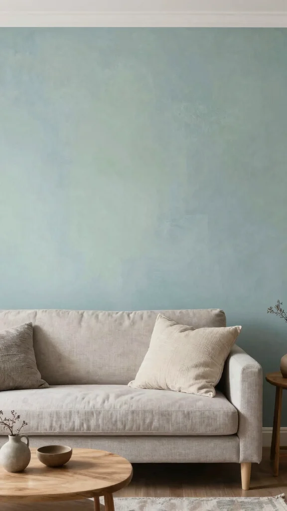 12 Living Room Accent Wall Ideas for Color, Texture, and Drama - 11. Color Wash Techniques 1