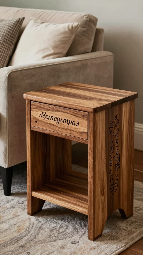 12 Living Room End Table Concepts for Every Sofa Style and Layout - 12. Customized Creations 1