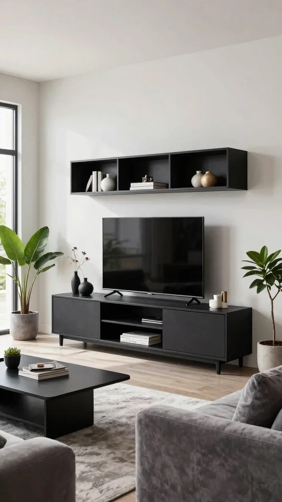 12 Living Room Entertainment Center Ideas for Every Style and Budget - 1. Sleek Modern Entertainment Centers 1