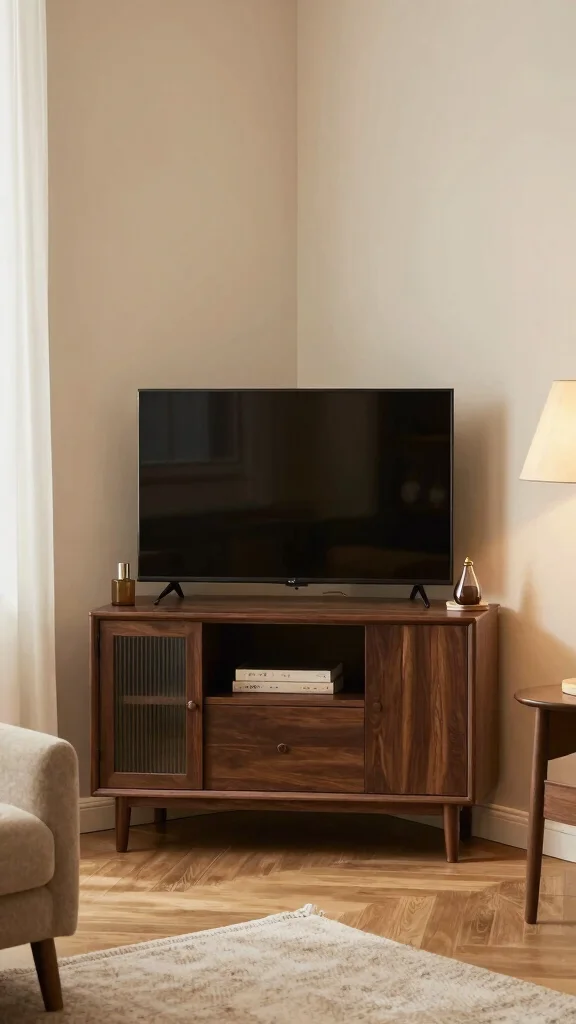 12 Living Room Entertainment Center Ideas for Every Style and Budget - 11. Compact Corner Units 1