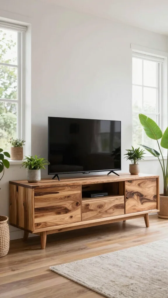 12 Living Room Entertainment Center Ideas for Every Style and Budget - 12. Eco-Friendly Entertainment Centers 1