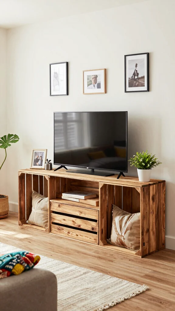 12 Living Room Entertainment Center Ideas for Every Style and Budget - 3. Budget-Friendly DIY Solutions 1