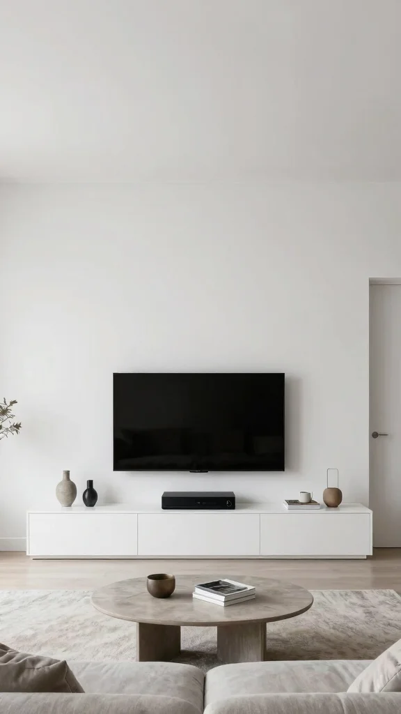 12 Living Room Media Wall Ideas for a Bold Built-In Statement - 10. Hidden Media Wall Solutions 1