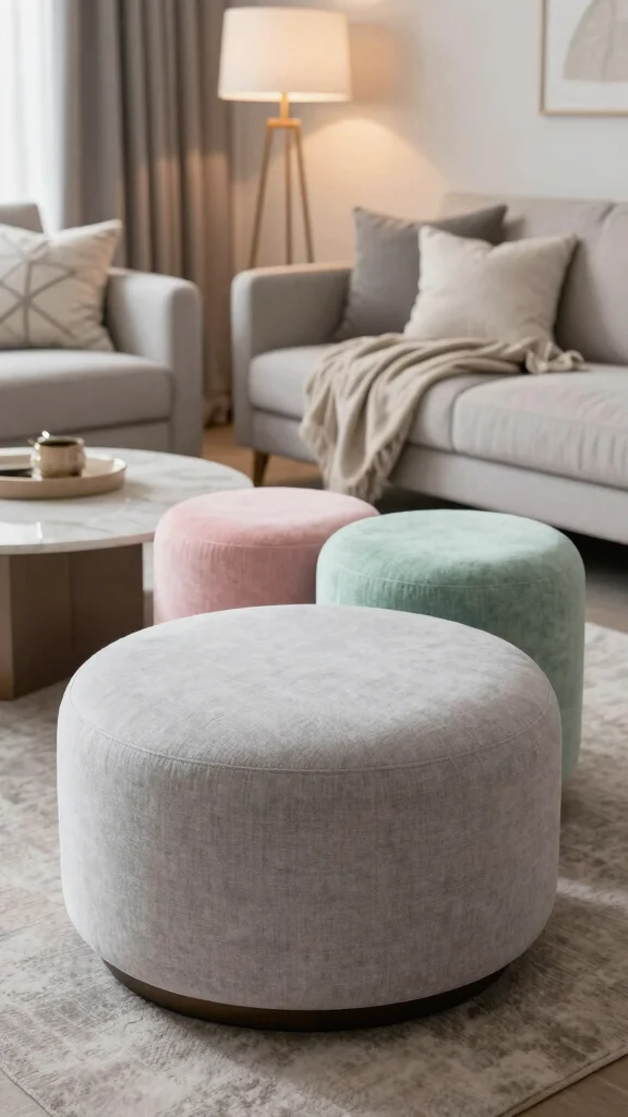 12 Living Room Ottoman Ideas for Extra Seating, Storage, and Style - 3. The Nesting Ottoman Set 1