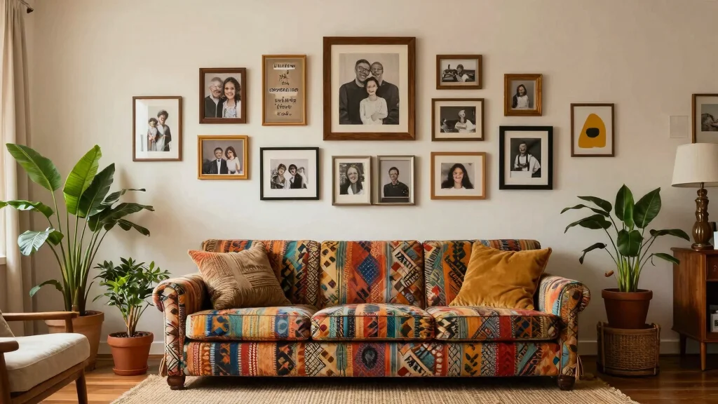 12 Living Room Photo Wall Ideas for a Meaningful Layered Display