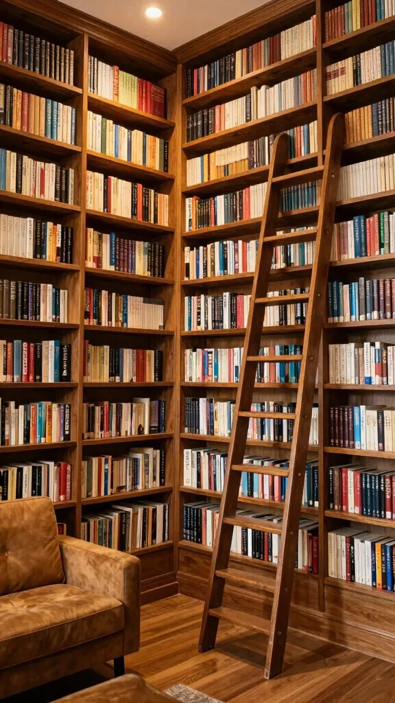 12 Living Room Shelf Ideas for Books Decor and Organized Display - 10. In-Home Library Feel 1