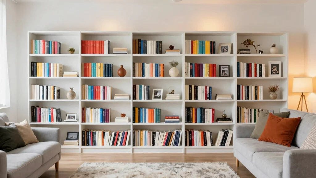 12 Living Room Shelf Ideas for Books Decor and Organized Display