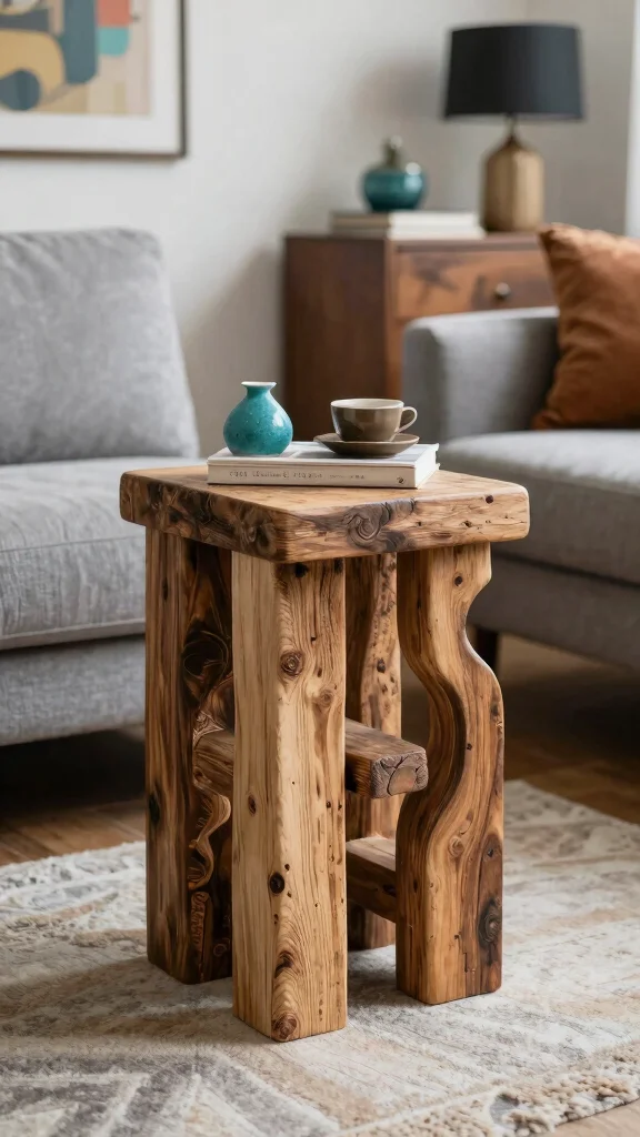 12 Living Room Side Table Ideas for a Functional Styled End Surface - 9. Artisan Crafted Side Tables 1