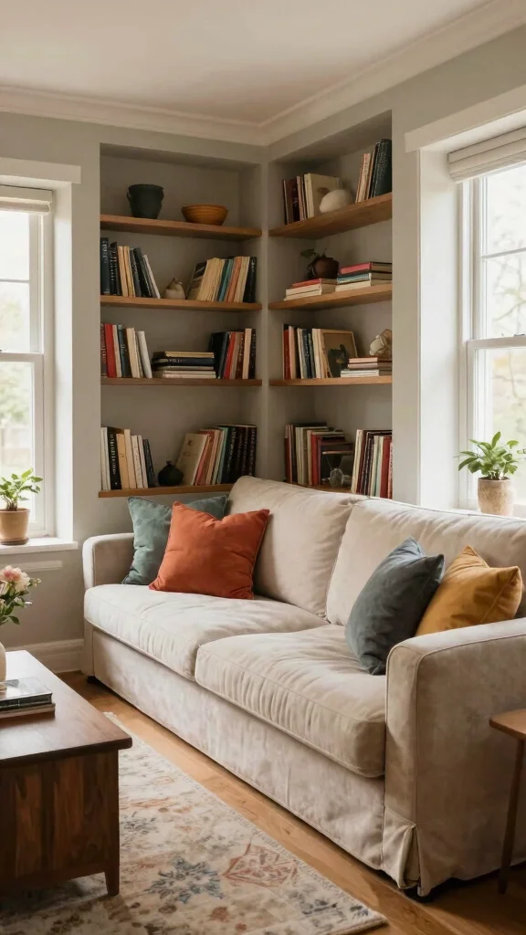 12 Living Room Sofa Design Ideas for Every Style and Space - 12. Custom Built-In Sofas 1