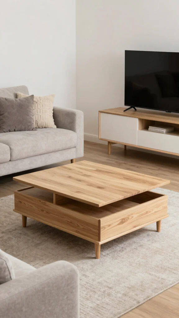 12 Living Room TV Wall Ideas for a Minimal Styled Entertainment Setup - 6. Multi-Functional Furniture 1