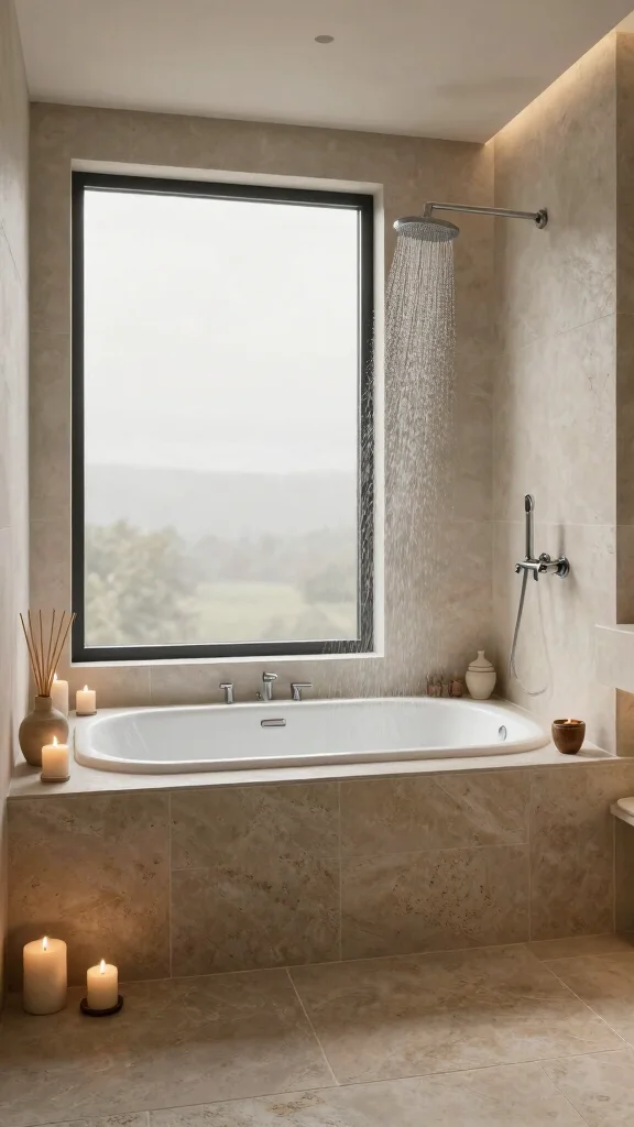 12 Modern Bathroom Decor Ideas for a Sleek Polished Space - 7. Spa-Inspired Features 1